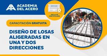  Capacitación online gratis "Diseño de losas aligeradas en una y dos direcciones"