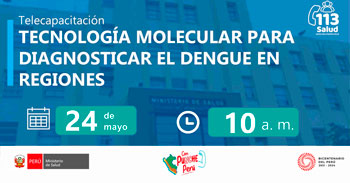 Capacitación online gratis "Tecnología molecular para diagnosticar el dengue en regiones" del (INS)