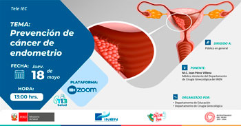 Capacitación online "Prevención de Cáncer de Endometrio" del INEN