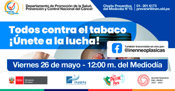 Charla Preventiva  "Todos contra el tabaco ¡Únete a la lucha!" de INEN