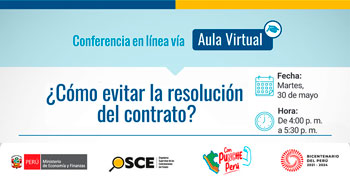 Conferencia online gratis "¿Cómo evitar la resolución de contrato?" del OSCE