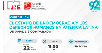 Conferencia online "El Estado de la Democracia y los Derechos Humanos en América Latina"