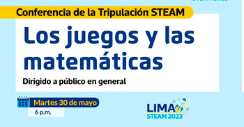 Conferencia online gratis  "Los juegos y las matemáticas" de la Municipalidad de lima