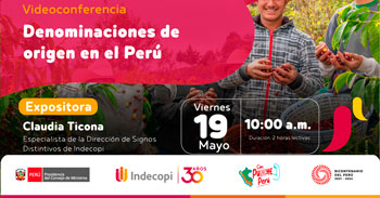 Conferencia online gratis "Denominaciones de origen en el Perú" del INDECOPI