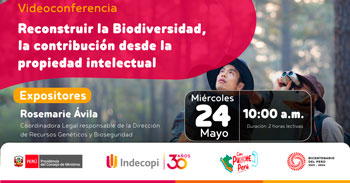 Conferencia online gratis "Reconstruir la Biodiversidad, la contribución desde la propiedad intelectual"