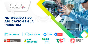 Conferencia  online Jueves de Innovación "Metaverso y su aplicación en la industria"