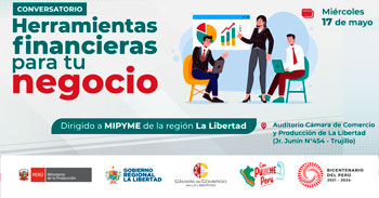 Conversatorio financiero gratis "Herramientas Financieras para tu negocio" de PRODUCE