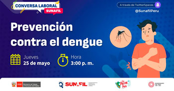 Conversatorio labora virtual "Prevención contra el dengue" de la SUNAFIL