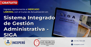 Curso online gratis  de Actualización sobre "Sistema Integrado de Gestión Administrativa - SIGA"