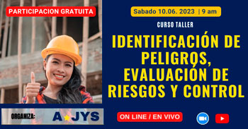 Curso online gratis "Identificación de Peligros y la Evaluación de Riesgos y Control"