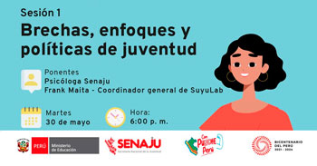 Evento online gratis"Brechas, enfoques y políticas de juventud" de SENAJU