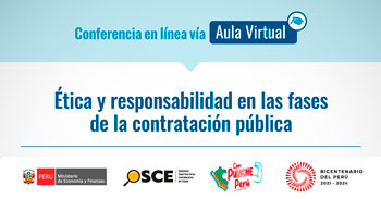 Conferencia online gratis "Ética y responsabilidad en las fases de la contratación pública" del OSCE