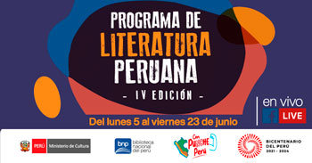 IV Programa de Literatura Peruana 2023 de La Biblioteca Nacional del Perú (BNP)