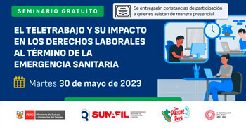 Seminario gratuito El Teletrabajo y su impacto en los derechos laborales al término de la emergencia sanitaria