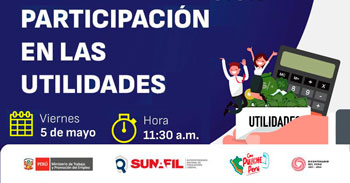 Charla online gratis "Participación en las utilidades" de la SUNAFIL