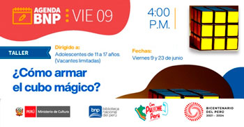 Taller Presencial "¿Cómo armar el cubo mágico?" de la Biblioteca Nacional(BNP)