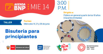 Taller presencial gratuito "Bisutería para principiantes" De la (BNP)