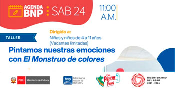 Taller Presencial "Pintamos nuestras emociones con El Monstruo de colores"