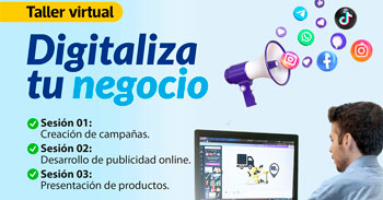 Taller online gratis "Digitaliza tu negocio" de la Municipalidad de Lima