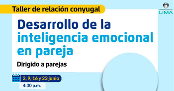 Taller online gratis "Inteligencia emocional en pareja" de la Municipalidad de Lima