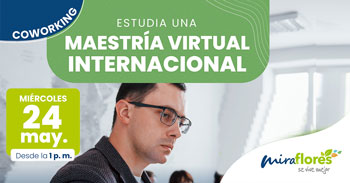 Webinar gratis "Conoce como estudiar una Maestría virtual e internacional a través del programa Coworking"