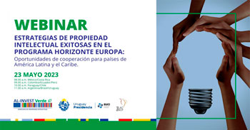 Webinar online "Estrategias de Propiedad Intelectual exitosas en el programa Horizonte Europa" de CONCYTEC