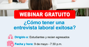 Webinar online gratis ¿Cómo tener una entrevista laboral exitosa?