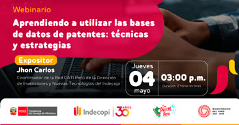 Webinario online gratis "Aprendiendo a utilizar las bases de datos de patentes: técnicas y estrategias"