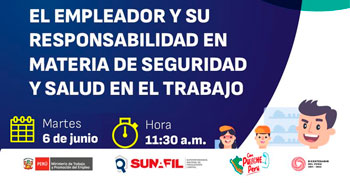Charla online gratis "El empleador y su responsabilidad en materia de seguridad y salud en el trabajo"