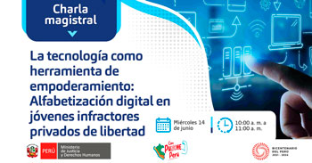 Charla online La tecnología como herramienta de empoderamiento: Alfabetización digital en jóvenes en conflicto
