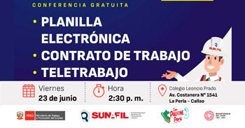 Conferencia presencial "Planilla electrónica, contrato de trabajo y teletrabajo"