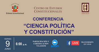 Conferencia online "Ciencia política y Constitución" del Centro de Estudios Constitucionales del TC