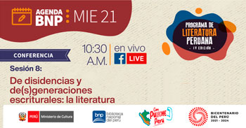 Conferencia online gratis "De disidencias y de(s)generaciones escriturales: la literatura LGTBIQ + en el Perú"