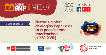 Conferencia online gratis "La época colonial en la narrativa peruana contemporánea" de la BNP