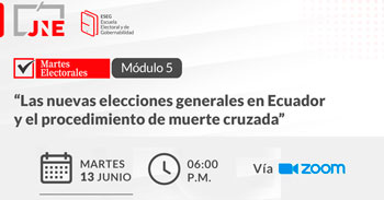 Conferencia online "Las nuevas elecciones generales en Ecuador y el procedimiento de muerte cruzada"