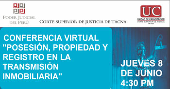 Conferencia online "Posesión, propiedad y registro en la transmisión inmobiliaria"