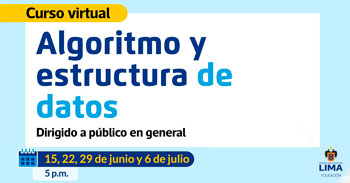 Curso online gratis "Algoritmos y estructura de datos" de la Municipalidad de Lima
