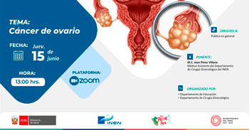 Evento online sobre "Cáncer de Ovario" del INEN