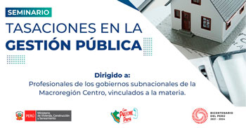 Seminario online gratis sobre "Tasaciones en la Gestión Pública" del Ministerio de vivienda