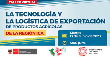 Taller online "Tecnología y logística de exportación de productos agrícolas"