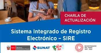 Charla de actualización del Sistema Integrado de Registro (SIRE) de la SUNAT