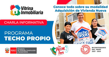 Charla online "Techo Propio" del Ministerio de VIVIENDA