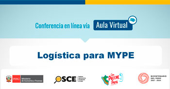 Conferencia online gratis "Logística para MYPE" del OSCE