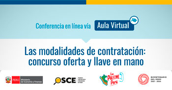 Conferencia online gratis "Las modalidades de contratación: concurso oferta y llave en mano"