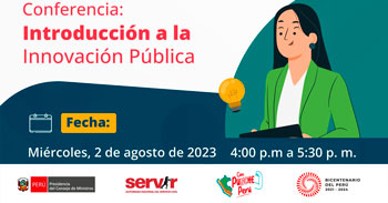 Conferencia online "Introducción a la innovación pública" del SERVIR 