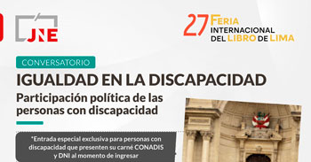 Conversatorio Presencial Igualdad en la discapacidad. Participación política de las personas con discapacidad