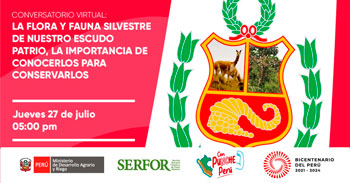 Conversatorio online La flora y fauna silvestre de nuestro escudo patrio, la importancia de conocerlos para conservarlos