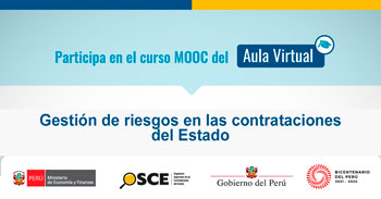  Curso MOOC online gratis "Gestión de riesgos en las contrataciones del Estado" del OSCE