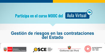 Curso MOOC online gratis "Gestión de riesgos en las contrataciones del Estado" del OSCE