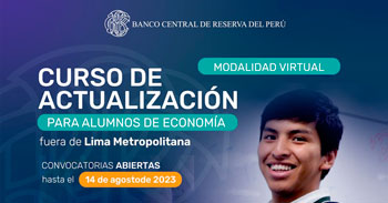Curso online de actualización para estudiantes de economía del BCRP - Convocatoria 2023